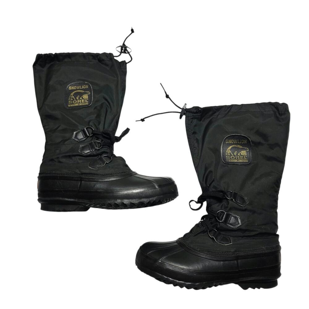 Sorel Snowlion Womens Size 7 Snow Winter Warm Boots Waterproof Insulated